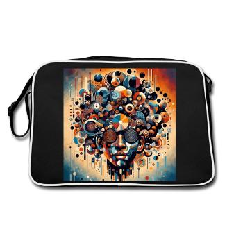 Essence Culturelle Afro - Sac Retro - noir/blanc - Dos