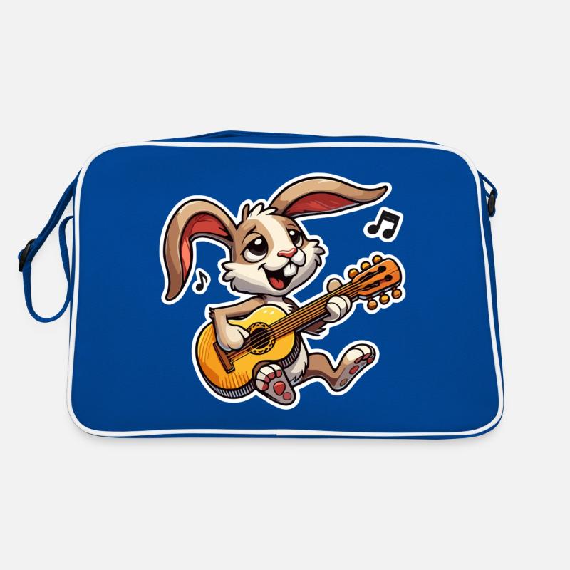 Rabbit joue de la guitare Sac Retro