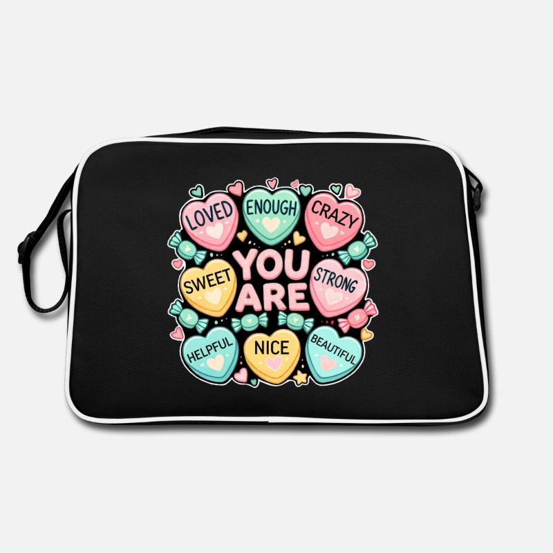 Du bist wundervoll Retro Tasche