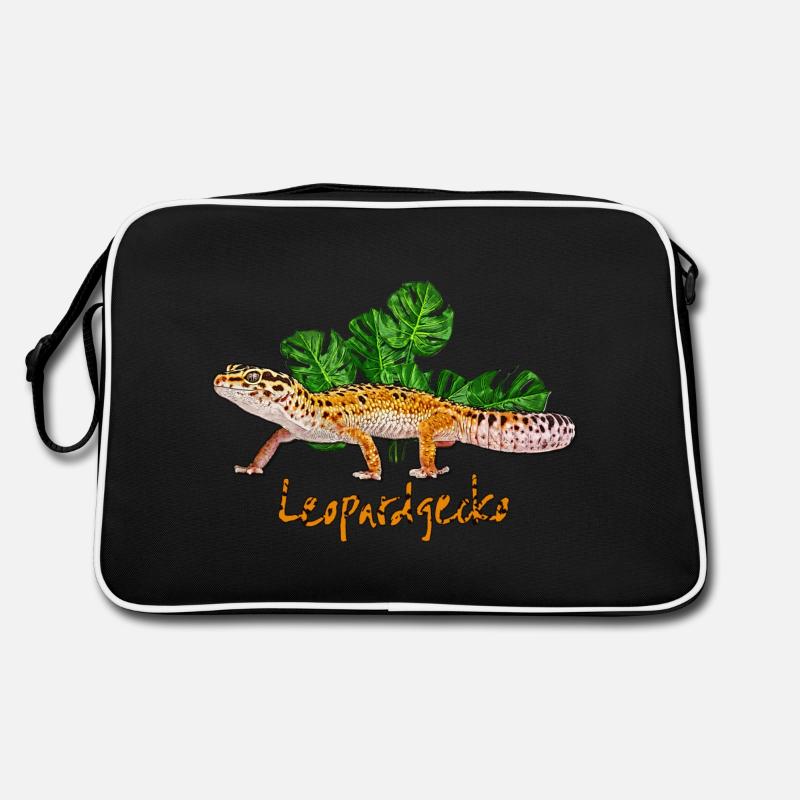 Leopardengecko Retro Tasche