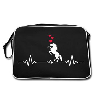 Équitation Horse Love Horse Stable Leçon d’équitation - Sac Retro - noir/blanc - Dos