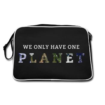 We Only Have One Planet - Retro Bag - black/white - Back