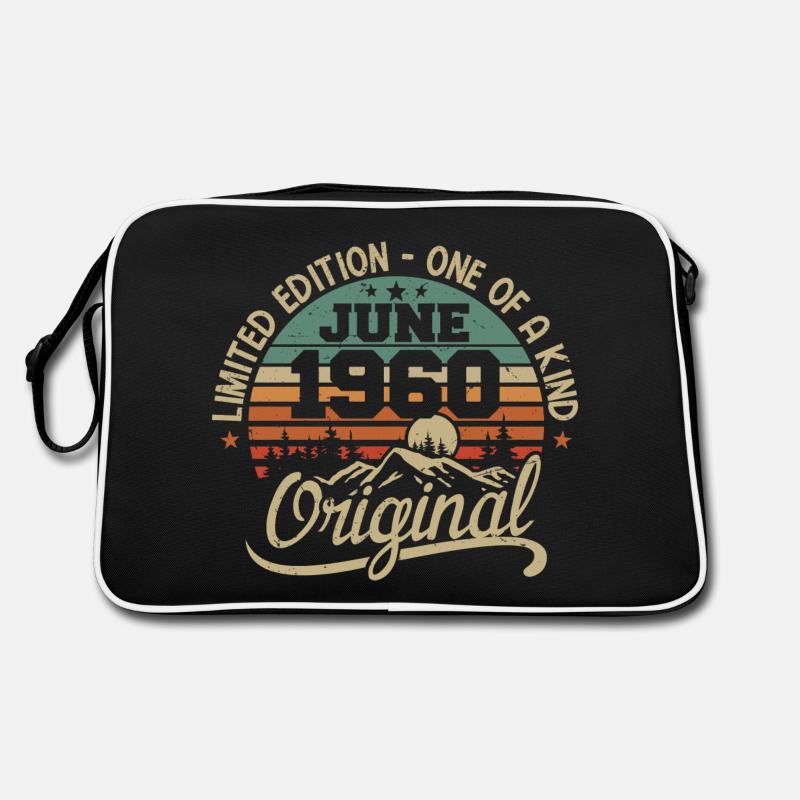 1960 Juni 1960 Original - Juni 1960 Jubiläum Retro Tasche