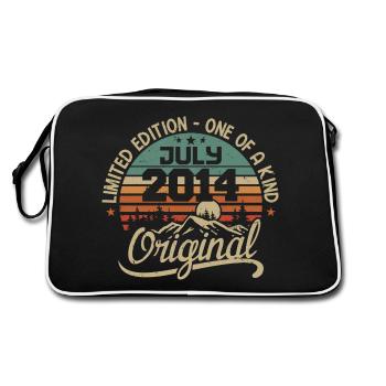 Cadeau Juillet 2014 Cadeau Anniversaire 2014 Juli - Retro Tasche - Schwarz/Weiß - Hinten