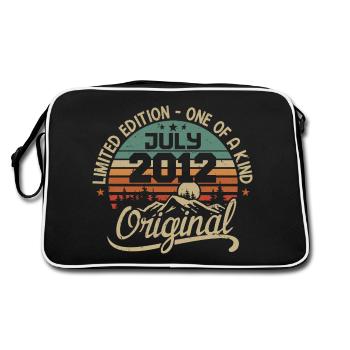 Cadeau Juillet 2012 Cadeau Anniversaire 2012 Juli - Retro Tasche - Schwarz/Weiß - Hinten
