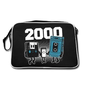 Vintage Born In 2000 Birthday Gift 2000 - Retro Bag - black/white - Back