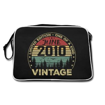 Gift June 2010 Birthday June 2010 June 2010 - Retro Bag - black/white - Back