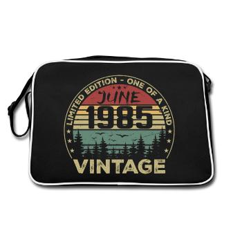 Cadeau Juin 1985 Anniversaire Juin 1985 Juin 1985 - Sac Retro - noir/blanc - Dos