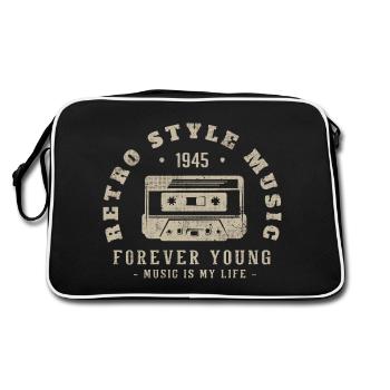 Retro 1945 Birthday Gift 1945 Vintage 1945 - Retro Bag - black/white - Back