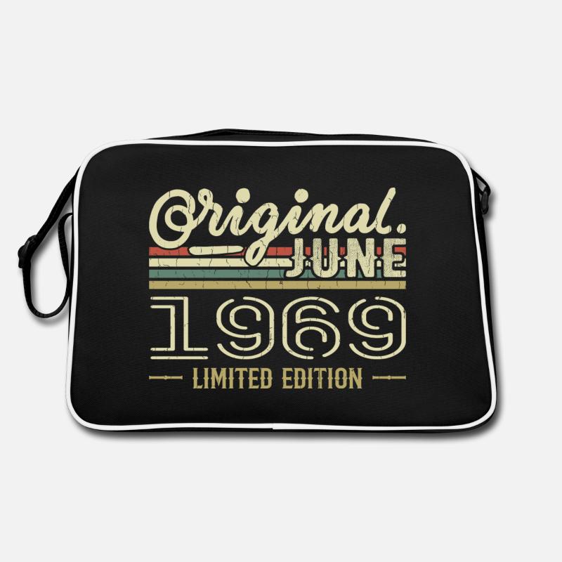 Juni 1969 Geburtstag Juni 1969 - geboren im Juni 1969 Retro Tasche