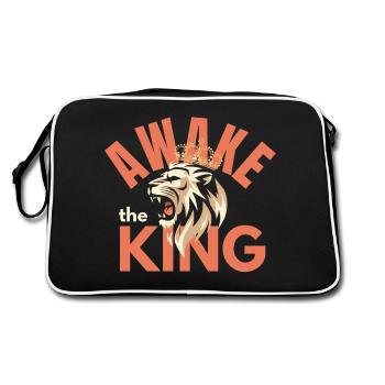 Awake the King - Retro Bag - black/white - Back