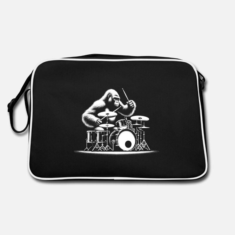 Schlagzeug-Gorilla Retro Tasche