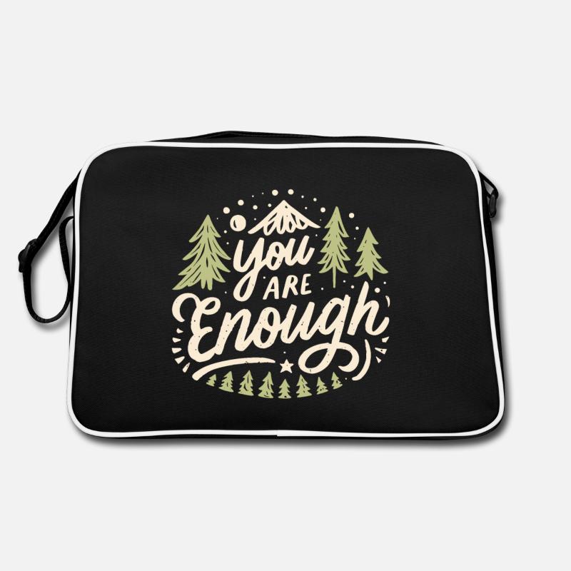 Du bist genug Retro Tasche
