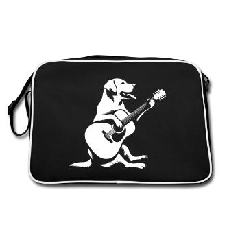 Labrador Guitare Ballade - Sac Retro - noir/blanc - Dos