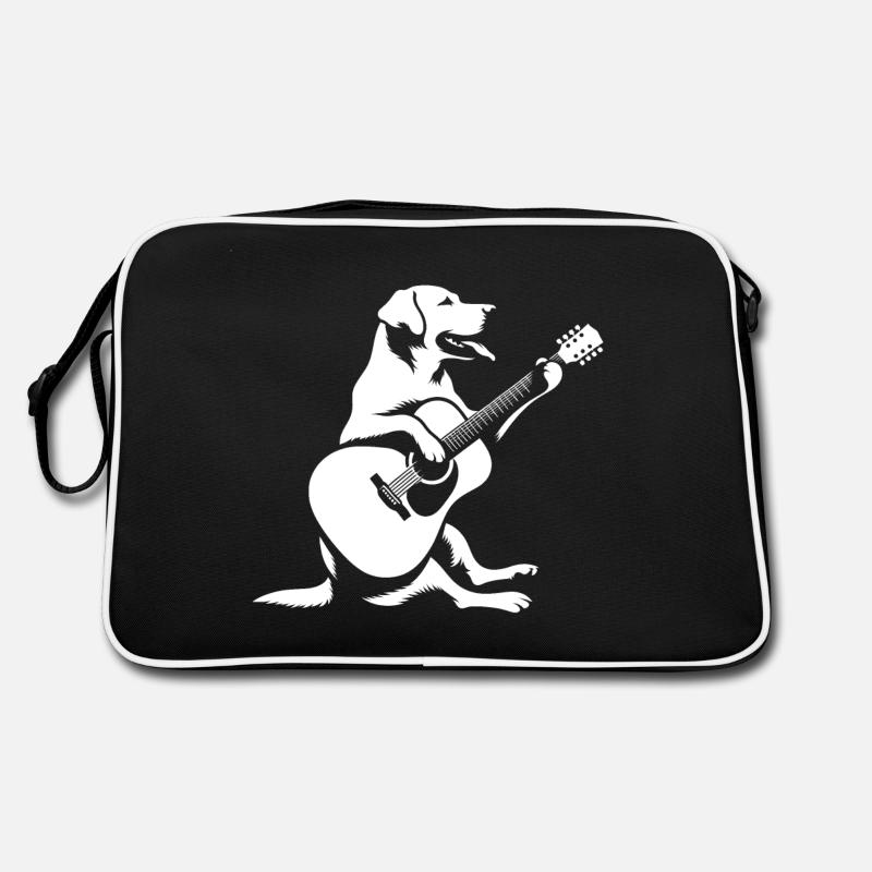 Labrador Guitar Ballad - Retro Bag - black/white
