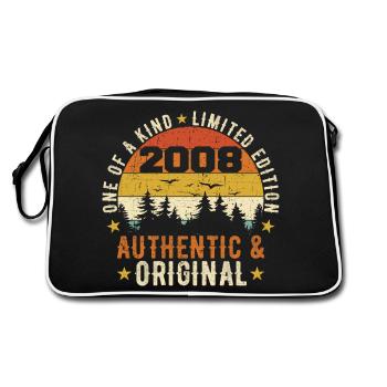 Original 2008 Cadeau D'anniversaire 2008 Authentic - Sac Retro - noir/blanc - Dos
