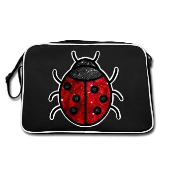 Cosmic Ladybug - Retro Bag - black/white - Back
