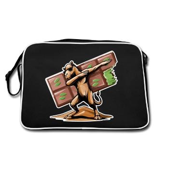 Dabbing Dromadary & Chocolat de Dubaï - Sac Retro - noir/blanc - Dos