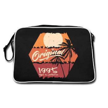 Original 1995 Retro 1995 Birthday Gift - Retro Bag - black/white - Back