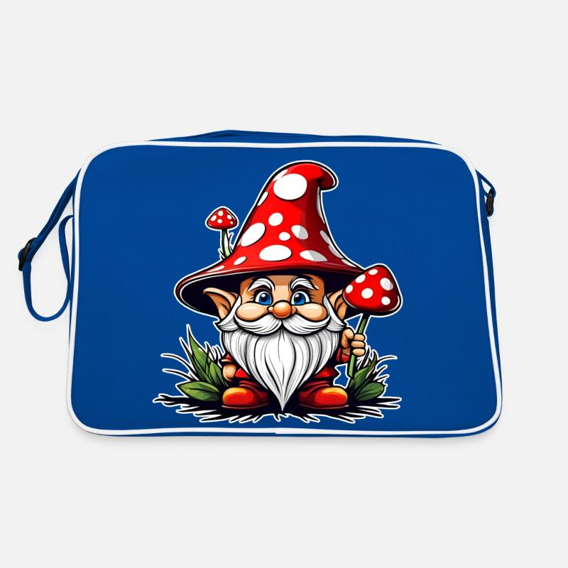 Cute Toadstool Leprechaun Retro Bag