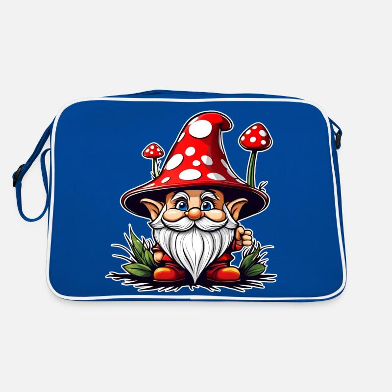Cute Toadstool Leprechaun Retro Bag