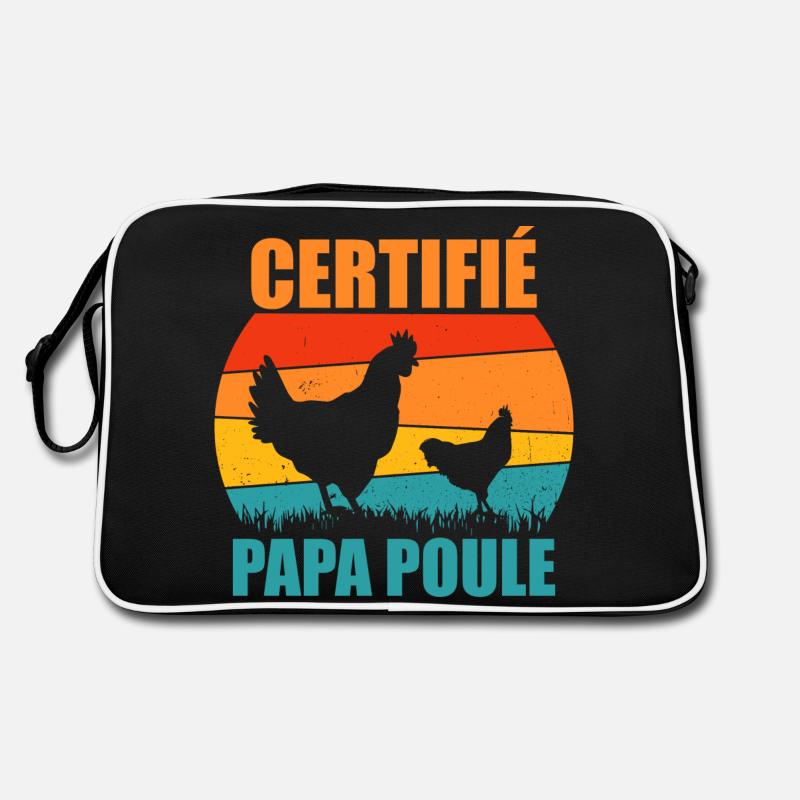 Meilleur Papa | Certifié Papa Poule Sac Retro