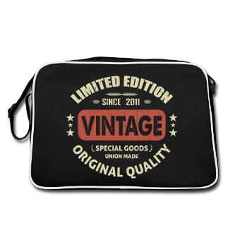 Vintage 2011 Cadeau D'anniversaire 2011 Retro 2011 - Sac Retro - noir/blanc - Dos