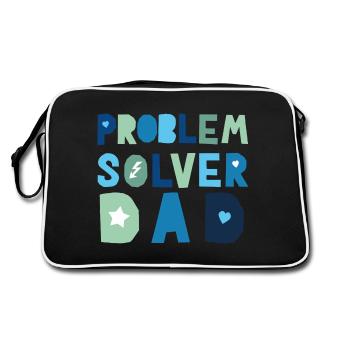 Problem Solver Dad - Retro Bag - black/white - Back