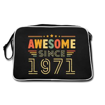 Millésime Légende 1971 Cadeau de 1971 - Né en 1971 - Sac Retro - noir/blanc - Dos
