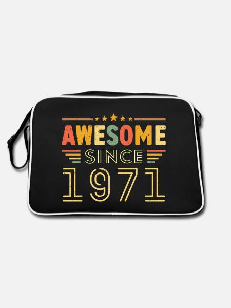 Millésime Légende 1971 Cadeau de 1971 - Né en 1971 - Sac Retro - noir/blanc - Dos