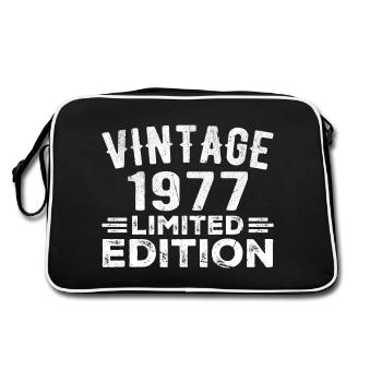 Année de naissance 1977 Année de naissance Millésime 1977 - Sac Retro - noir/blanc - Dos