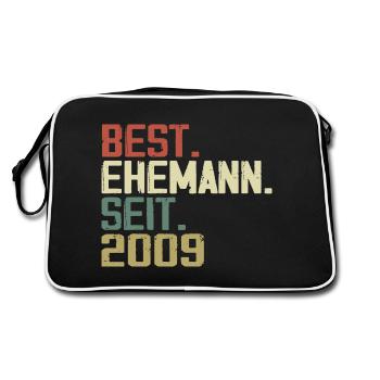 Meilleur mari depuis 2009 Cadeau d’anniversaire 2009 - Sac Retro - noir/blanc - Dos