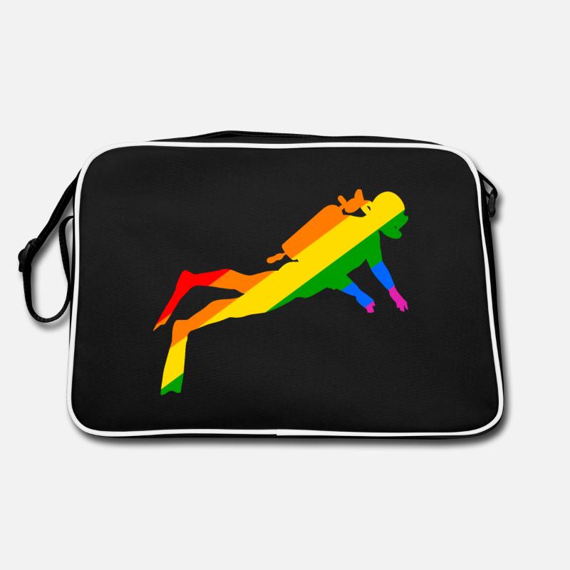 Rainbow Diver Retro Tasche