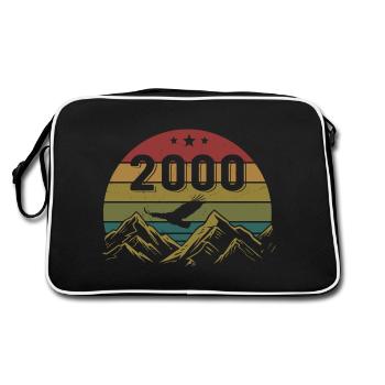 2000 Vintage Anniversaire 2000 Rétro Idée Cadeau - Sac Retro - noir/blanc - Dos