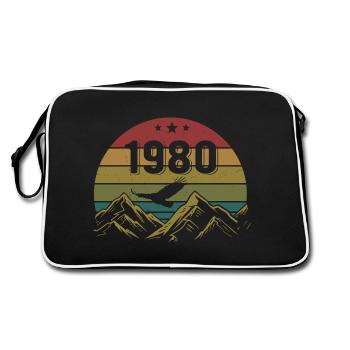 Anniversaire Vintage des années 1980 Idée cadeau rétro des années 1980 - Sac Retro - noir/blanc - Dos