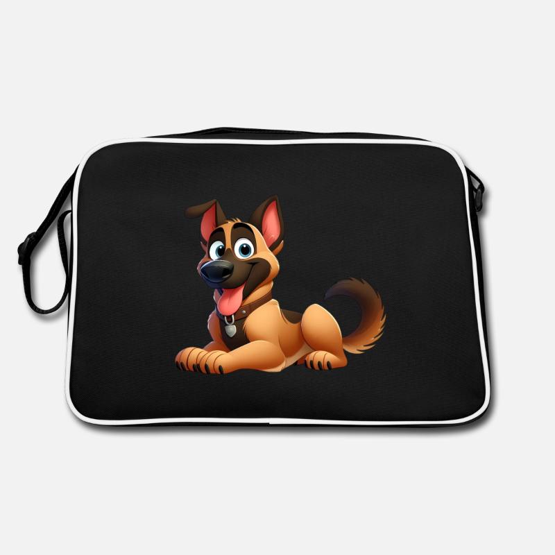 Deutscher Schäferhund Retro Tasche