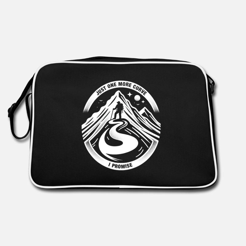 Just One More Curve - Hiking, Mountaineering Retro Bag