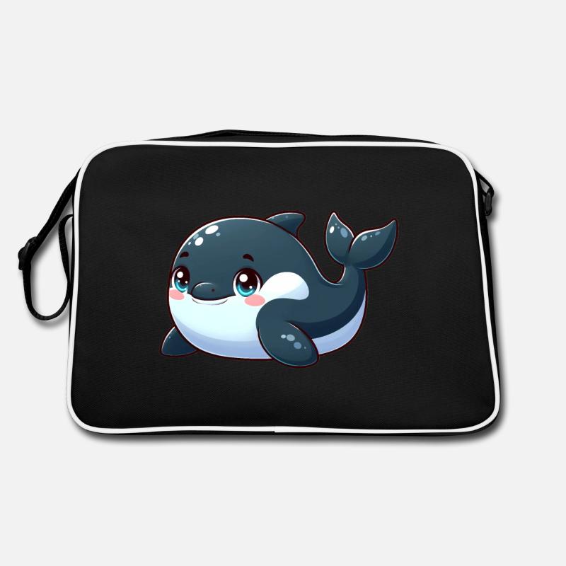 killer whale Retro Bag