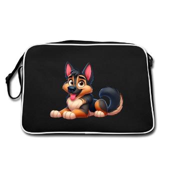 Beauceron 2 - Retro Bag - black/white - Back