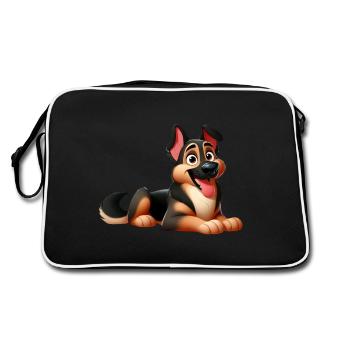 Beauceron 5 - Retro Bag - black/white - Back