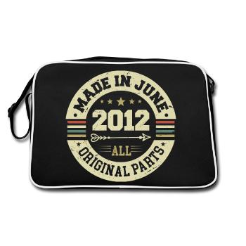 June 2012 Birthday Present June 2012 June 2012 - Retro Bag - black/white - Back