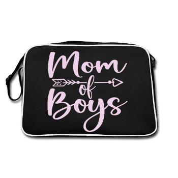 Maman de Garçons - Cadeau Fête des Mères - Sac Retro - noir/blanc - Dos
