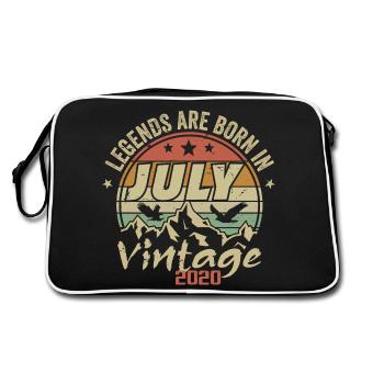 Anniversaire Millésime - Fabriqué en Juillet 2020 - Sac Retro - noir/blanc - Dos