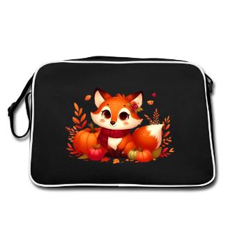 Fox Autumn 7 - Retro Bag - black/white - Back
