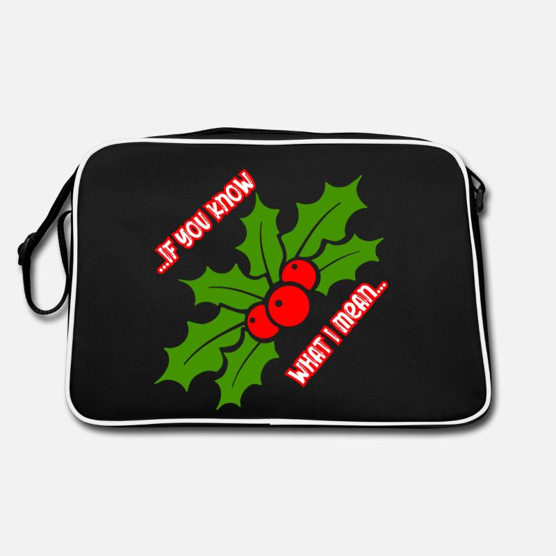 Drôle de gui de Noël Sac Retro