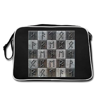 Sator Arepo Runes - Sac Retro - noir/blanc - Dos