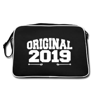 Originale 2019 | Cadeau d’anniversaire 2019 - Sac Retro - noir/blanc - Dos
