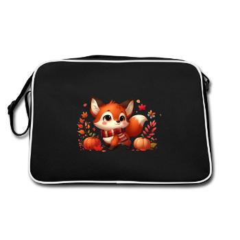 fox autumn 10 - Sac Retro - noir/blanc - Dos