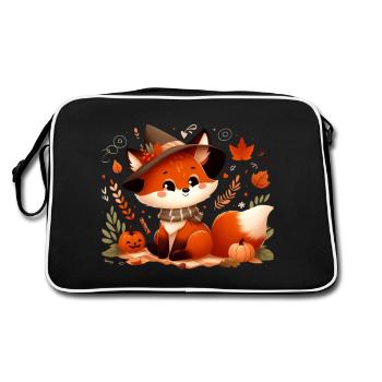 Fox Autumn 6 - Retro Bag - black/white - Back