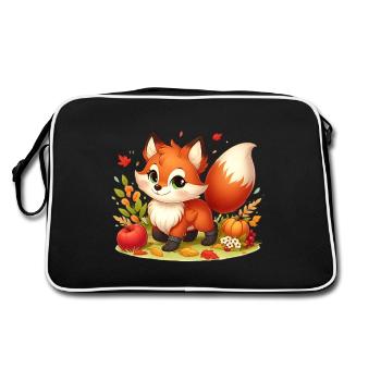 fox autumn - Sac Retro - noir/blanc - Dos
